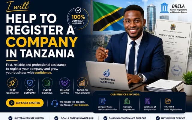 I WILL REGISTER A COMPANY IN TANZANIA