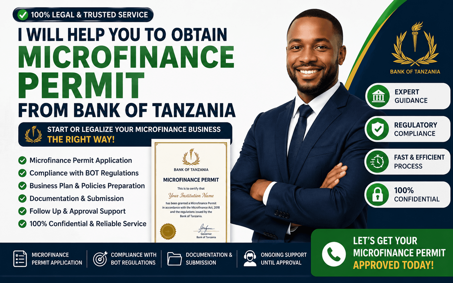 I Will Help You Obtain a Microfinance Licence from the Bank of Tanzania — Phidtech Ict&Business solutions ltd on PhidTech